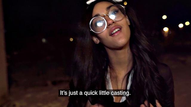 Naive babe riding stranger in POV