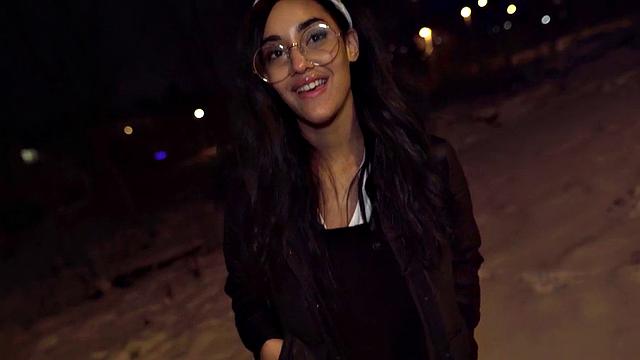 Naive babe riding stranger in POV