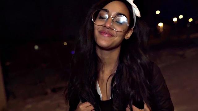 Naive babe riding stranger in POV