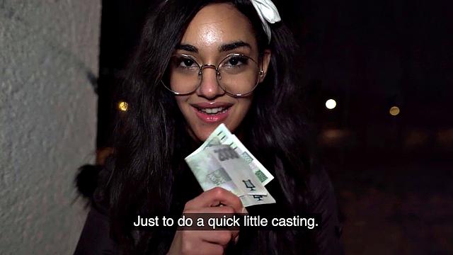 Naive babe riding stranger in POV