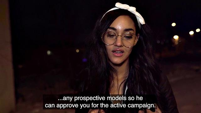 Naive babe riding stranger in POV