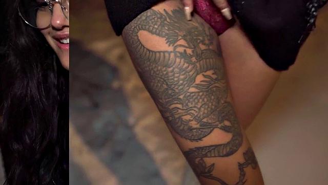 Naive babe riding stranger in POV