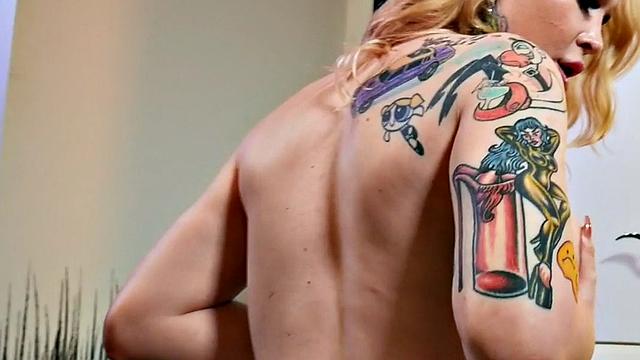 Solo TS MILF with big ass and big tits toys ass and jerks cock