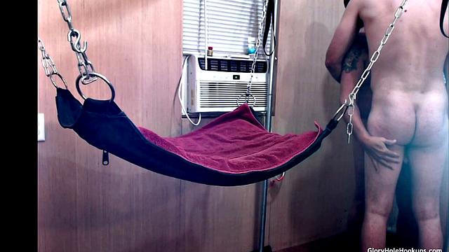 Hot Suck and Sling Bareback Fuck