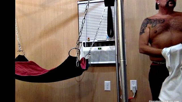 Hot Suck and Sling Bareback Fuck