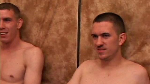 Side-by-side Casper Cox and Richard Azina are stroking to straight porn. Once hard, the curious boys decide to exchange blowjobs. These boys seem to enjoy sucking dick.
