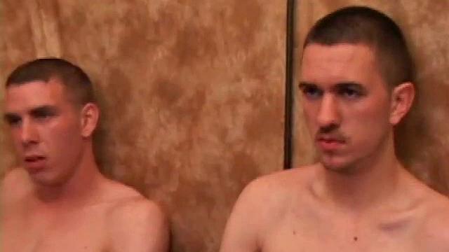 Side-by-side Casper Cox and Richard Azina are stroking to straight porn. Once hard, the curious boys decide to exchange blowjobs. These boys seem to enjoy sucking dick.