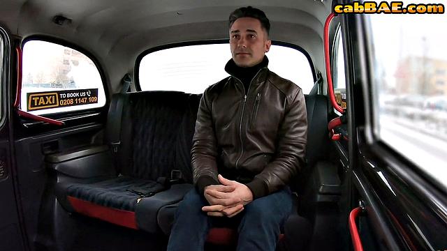 Cum-smudged cab driver rides passenger's cock