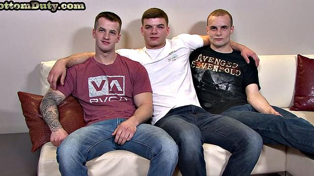 Army bareback fucked in 3some patriotic compilation