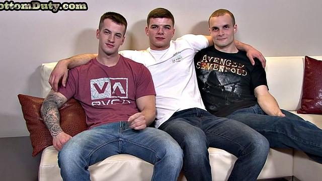 Army bareback fucked in 3some patriotic compilation