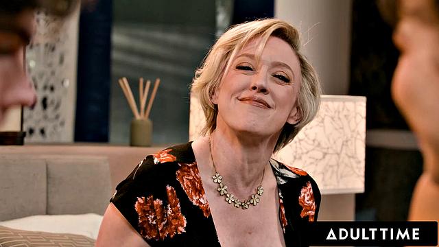 ADULT TIME - StepMILF Dee Williams Teaches Stepson In Anal 3-Way With GF Lilith Grace!