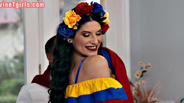 Ebony Trans rimming her GF