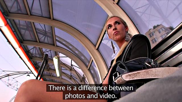 Slim Blonde Ditches Boyfriend To Suck Stranger's Dick