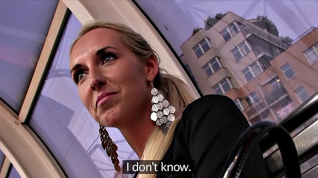 Slim Blonde Ditches Boyfriend To Suck Stranger's Dick