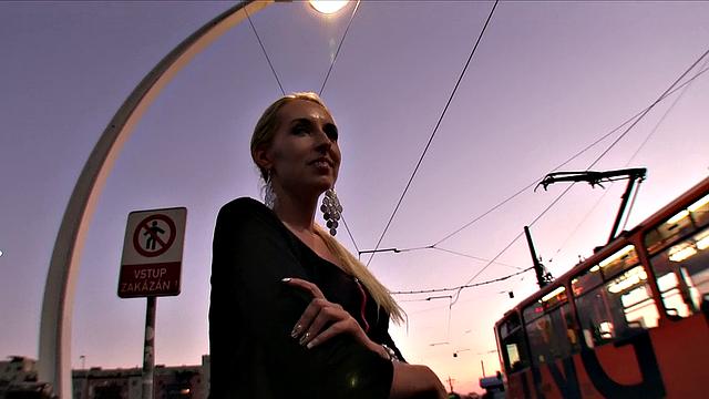 Slim Blonde Ditches Boyfriend To Suck Stranger's Dick