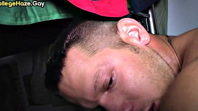 Real straight amateur fucked for gay fraternity in dormitory
