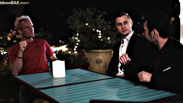 Taboo bae gets analsmashed while gagging on cock in threesome