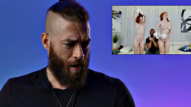 Nympho redhead babes pounded by hard cock in a threesome