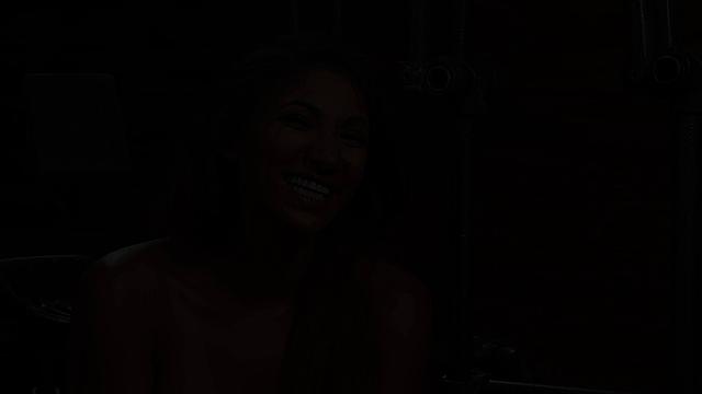 Asian BDSM sub gets pussy stuffed with dildo stick