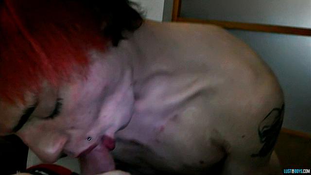 Lewis strokes Sean until he cums