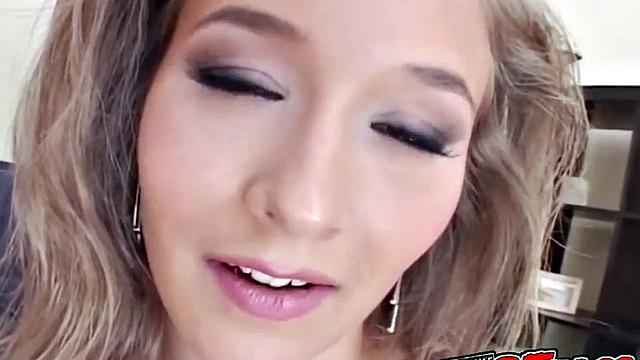 Blonde drilled from behind relentlessly in POV