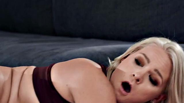 Bisexual yoga MILF facesitting and sucking in 3some