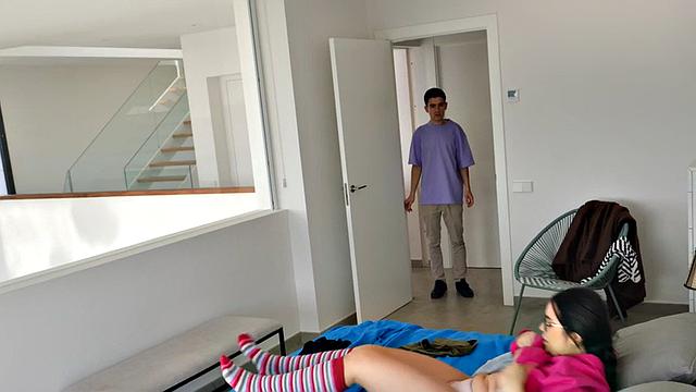 Big busty babe fucked and creampied in hairy pussy