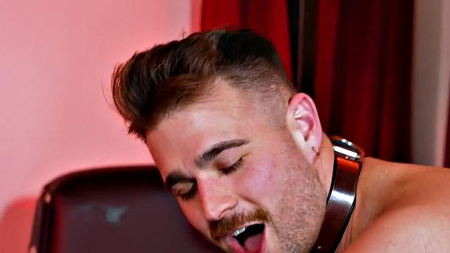 Fisting leather jock barebacks and fists BF's asshole