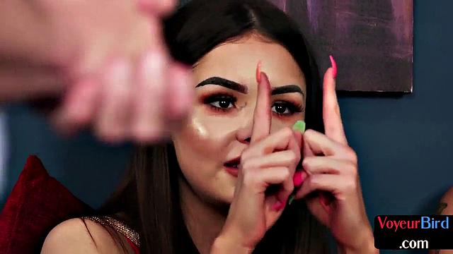 Dirty talking voyeur sluts teasing guy