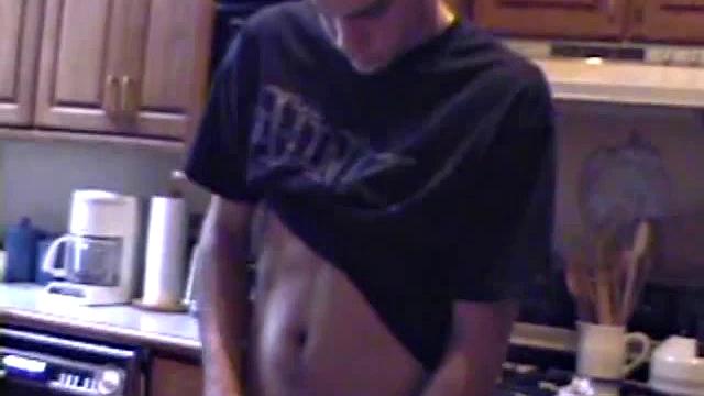 Ric brings a porn magazine, lube, and a towel to rip one off. After pulling out his hard dick and flipping through girlie magazines, Ric lets a helping hand tpuch him.