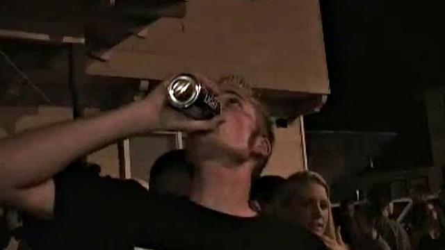 College teen partying and teasing