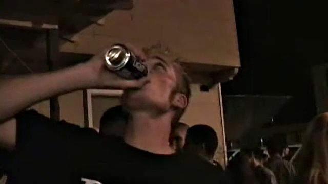 College teen partying and teasing