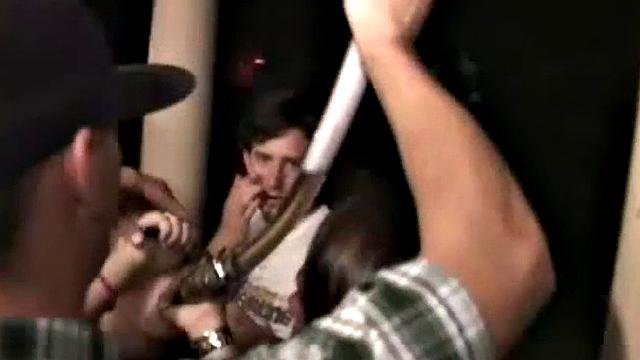 College teen partying and teasing