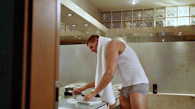 CUCK4K. Grey-haired cuckold doesn't mind his wife with huge breasts cheating