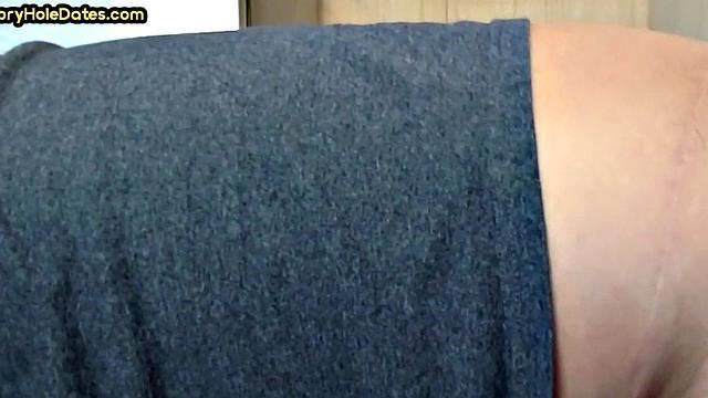 Gloryhole DILF gets fucked in ass after closeup BJ