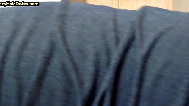 Gloryhole DILF gets fucked in ass after closeup BJ