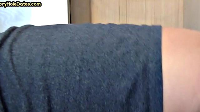 Gloryhole DILF gets fucked in ass after closeup BJ