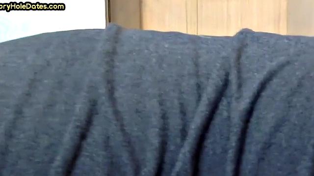 Gloryhole DILF gets fucked in ass after closeup BJ