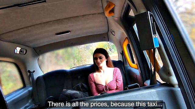 Taxi driver pounds bald pussy of client in POV in missionary