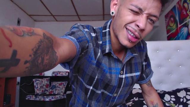 This super skinny Latin boy teases us a bit, before kicking back and stripping out of his clothes. All boned up and ready for action, the young man delivers a hot stroke show that ends with his cum spattered to his chest