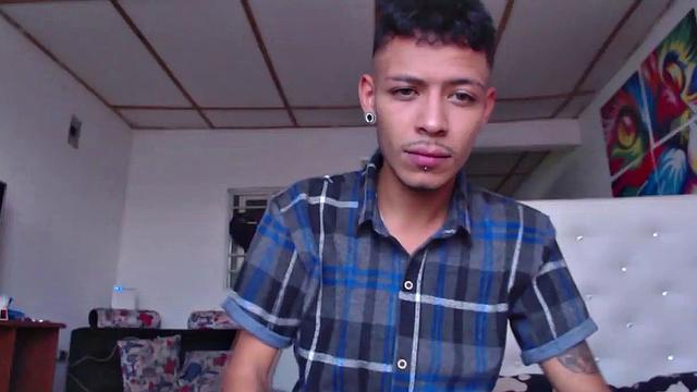 This super skinny Latin boy teases us a bit, before kicking back and stripping out of his clothes. All boned up and ready for action, the young man delivers a hot stroke show that ends with his cum spattered to his chest