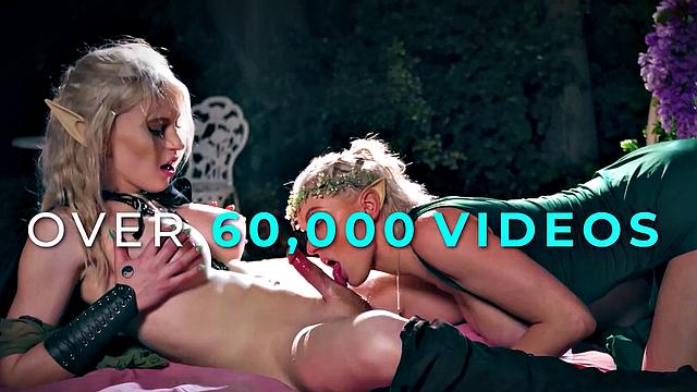 TRANSFIXED - Mischievous Besties Ariel Demure & Maya Woulfe Have Hard Sex In Public Library