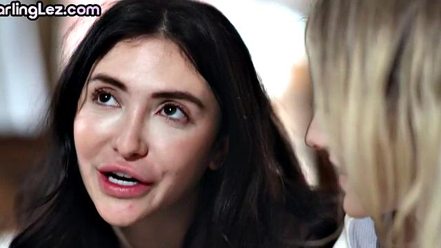 Hairy bush lesbian eaten out by BFF