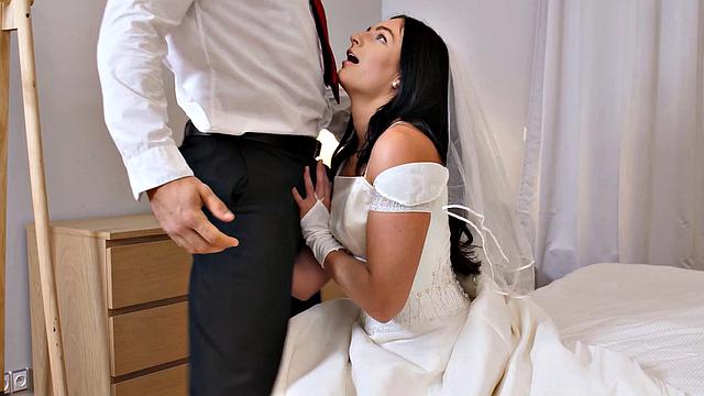 RIM4K. Groom will remember this because of rimming by the girl