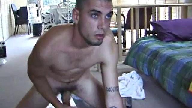 This sexy student is ready and willing to do anything, including showing off his stiff dick and stroking the cum out of it. Josh has his snowboard with him and plans to splatter it with his seed.