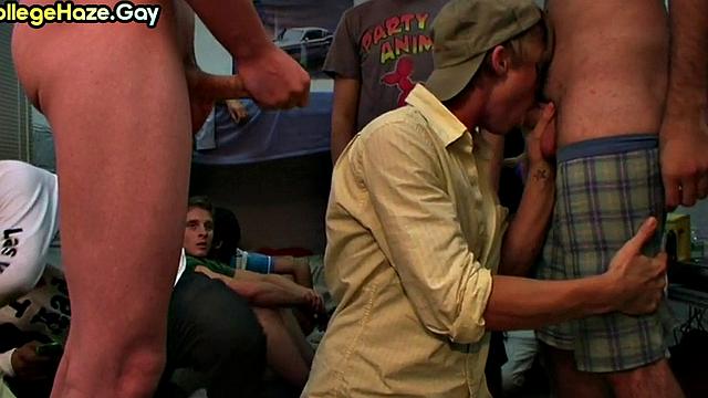 Straight amateur fucked in ass for entrance to fraternity club