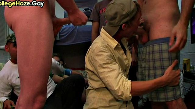 Straight amateur fucked in ass for entrance to fraternity club