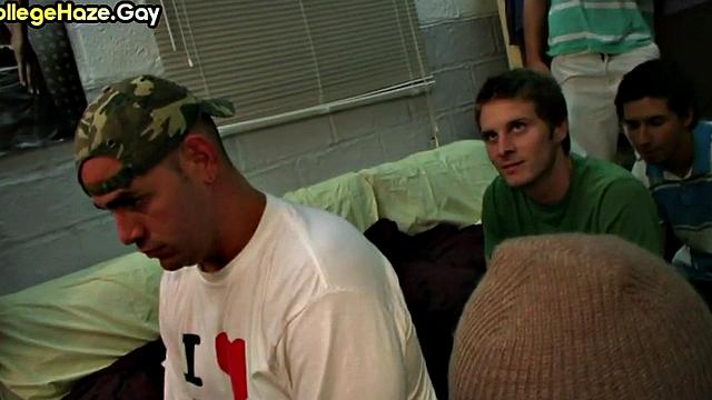 Straight amateur fucked in ass for entrance to fraternity club