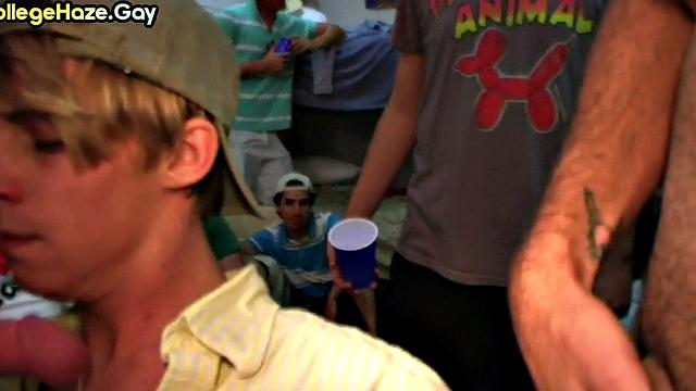 Straight amateur fucked in ass for entrance to fraternity club