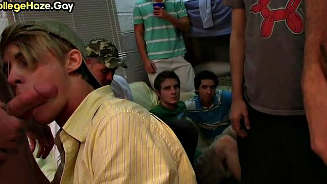 Straight amateur fucked in ass for entrance to fraternity club